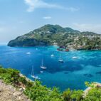 Landscape with Porto Ischia, view on Aragonese Castle, Ischia island, Italy - Von Balate Dorin