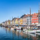 panorama of nyhavn in copenhagen, demark Von frank peters