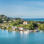 View of Castries St Lucia marina and central market Von Terri