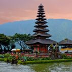 Pura Ulun Danu Bratan, Hindu temple on Bratan lake, | Bali, Indonesia