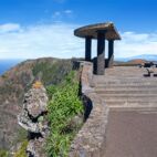 El Hierro, Kanarische Inseln - Aussichtspunkt Mirador de Jinama mit Blick ins El Golfo Tal auf den Ort La Frontera Von Robert S